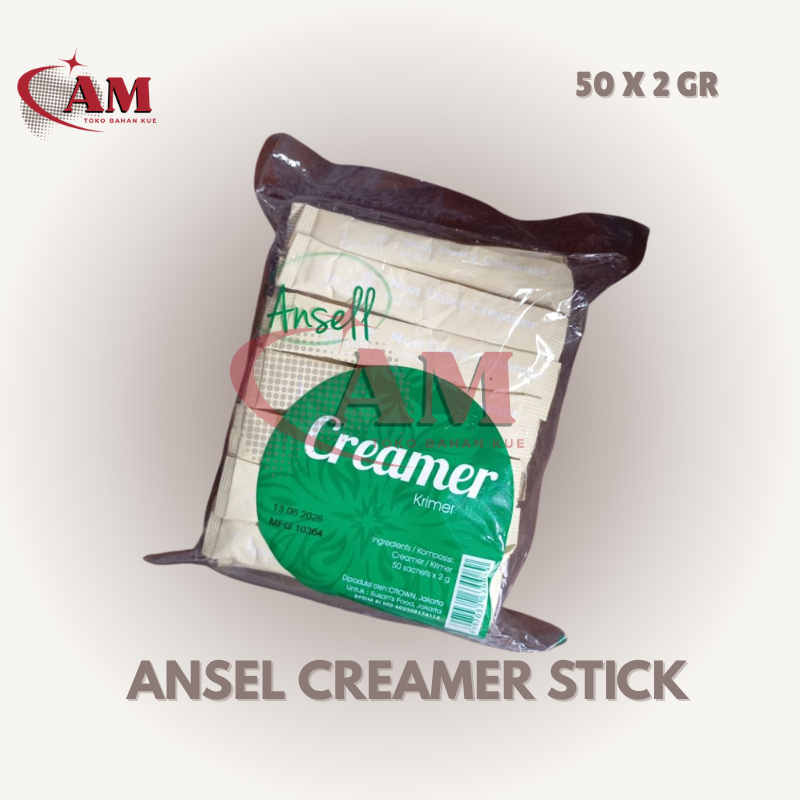 

Ansell Creamer Stick / Krimer Bubuk Sachet 50 x 2 Gr