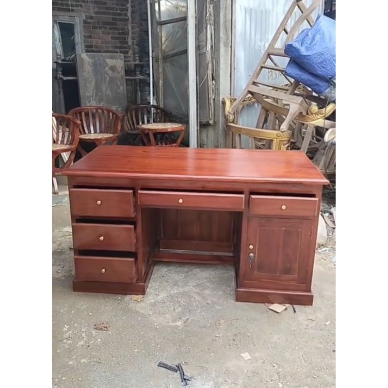 Meja kantor meja kerja jati jepara