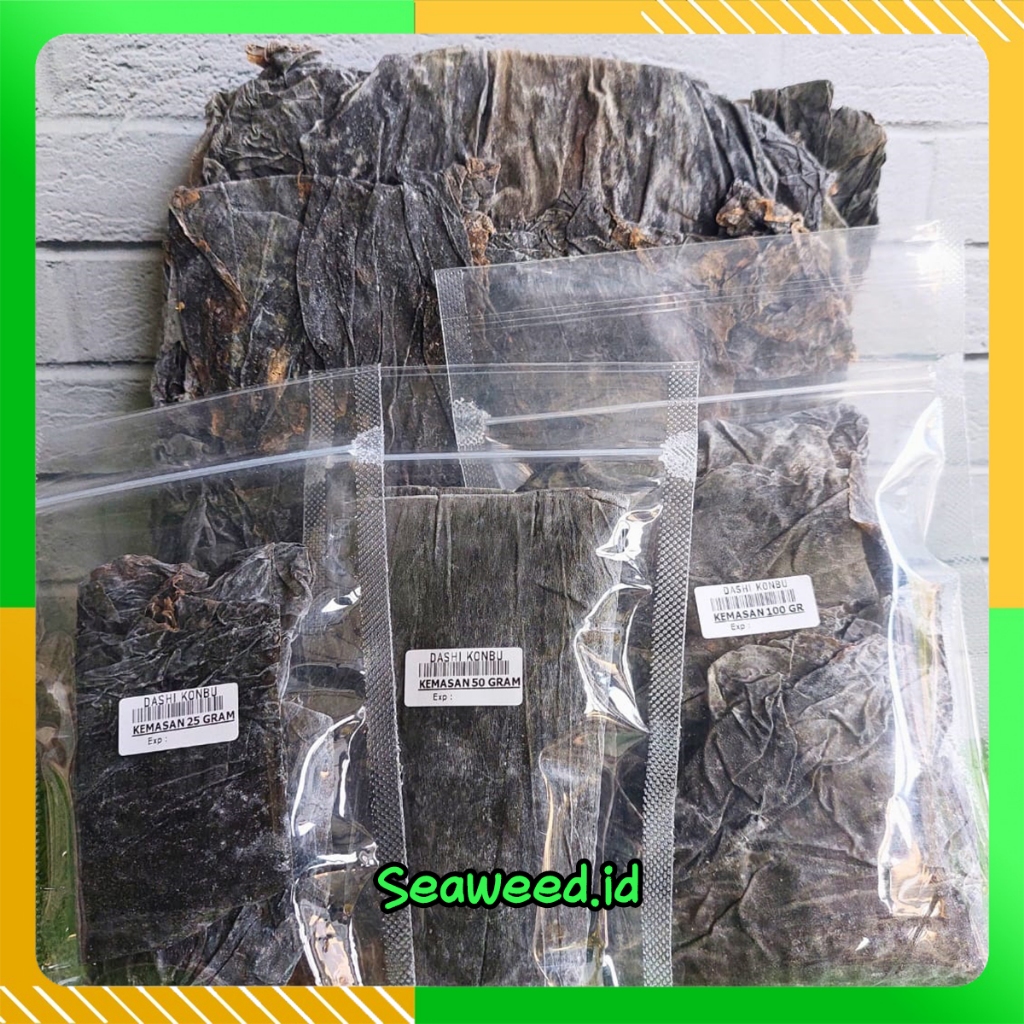 

KOMBU DASHI 25 / 50 / 100 GRAM Konbu Dashima│ Kaldu Rumput Laut Import Kelp Kuah Miso Ramen Udon