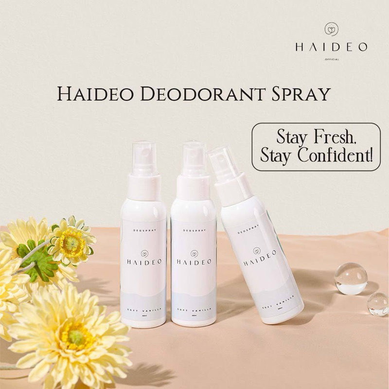 HAIDEO Natural Deodorant Spray Halal BPOM