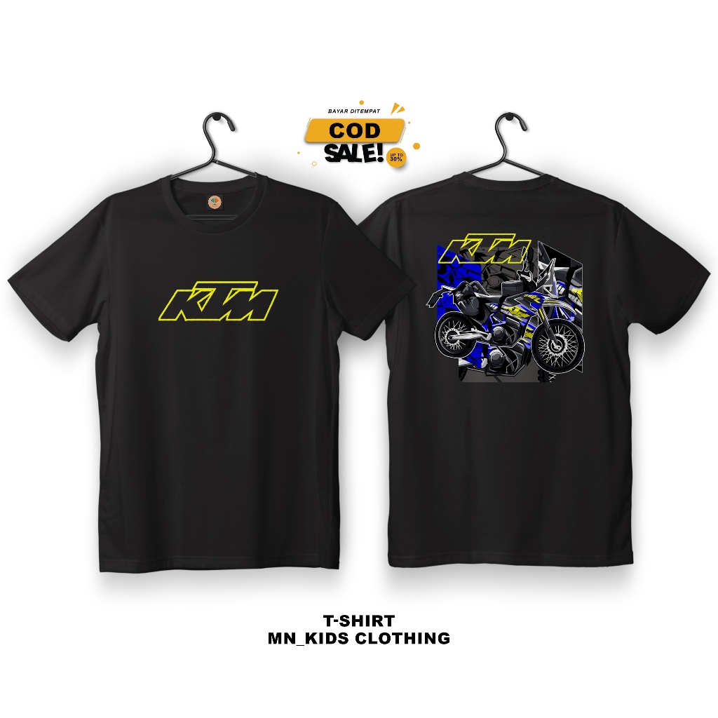 Kaos Baju Distro Anak Laki Laki Gambar Motor KTM DRIVER HONDA CRF 150 L Otomotif