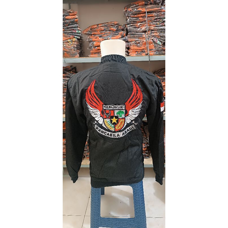 jaket bomber Pemuda Pancasila bordir timbul