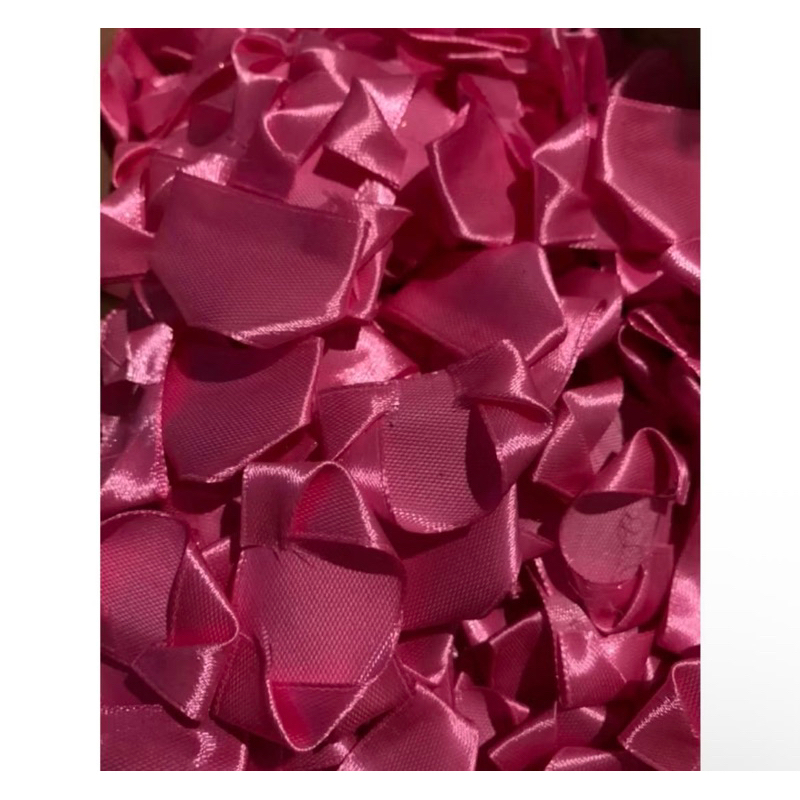 

Kelopak Bunga pita satin isi 50