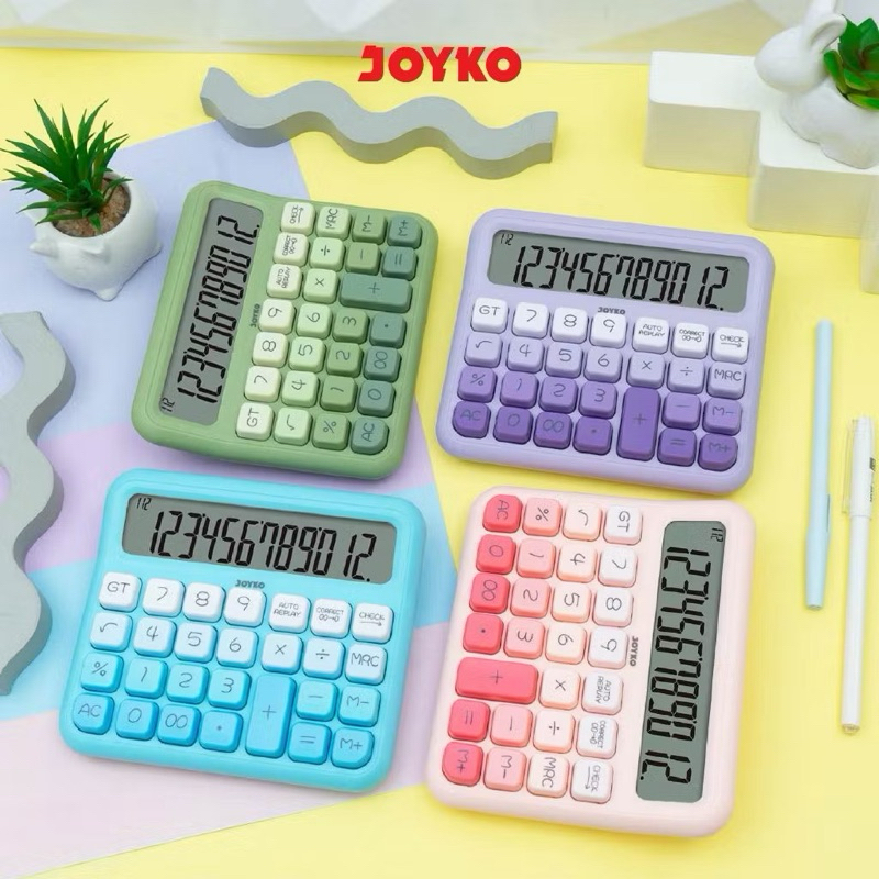

Calculator Kalkulator Joyko CC-63DCO 12 Digits Check & Correct / RAINBOW CAKE COLORS