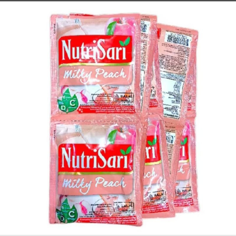 

Nutrisari milky peach sachet 11 gram