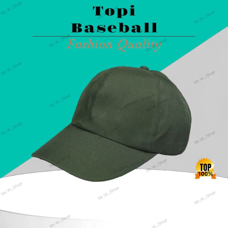 Topi Distro Hijau Army Polos