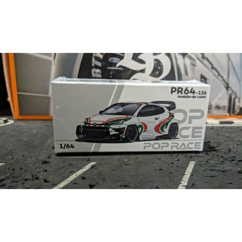 Diecast PopRace Pop Race Pandem Toyota GR Yaris Rally Race Castrol Livery Segel