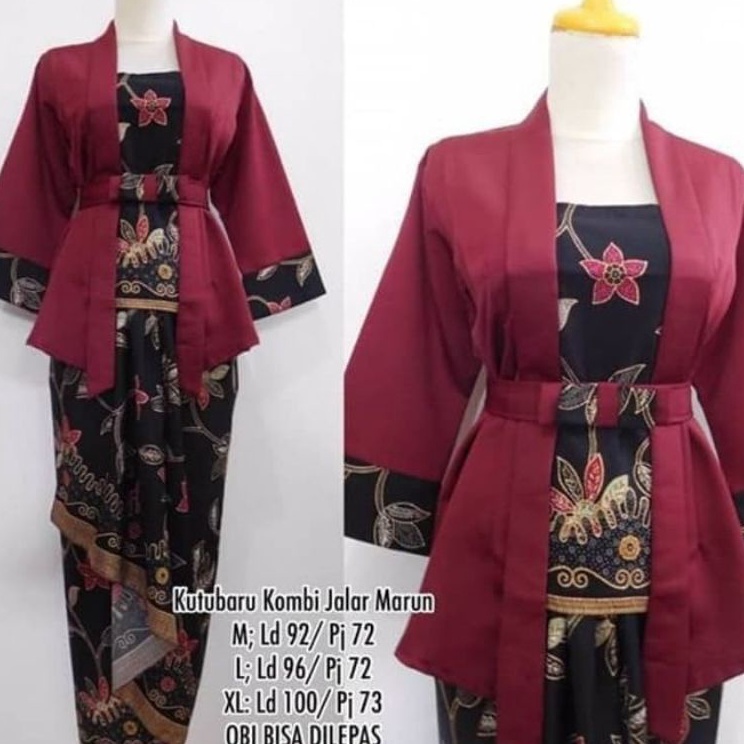 Trend  IndahKebaya  SET KEBAYA ELNIRA KUTUBARU  KEBAYA ENCIM KARTINI  KEBAYA MODERN  MOCCA HITAM SAL