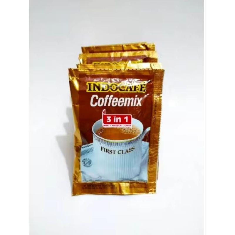 

Paket Kopi Indocafe Coffeemix 3 in 1 instan 1 Renceng ( isi 10 sachet )