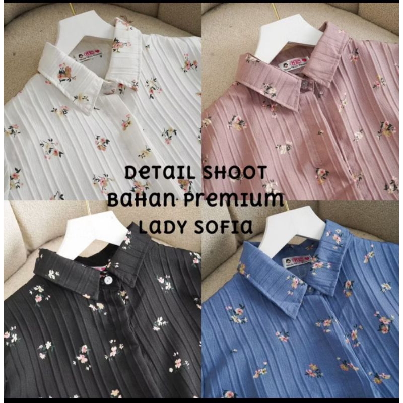 COD KEMEJA MOTIF LADY CRUSH SHIRT LADY SOFIA