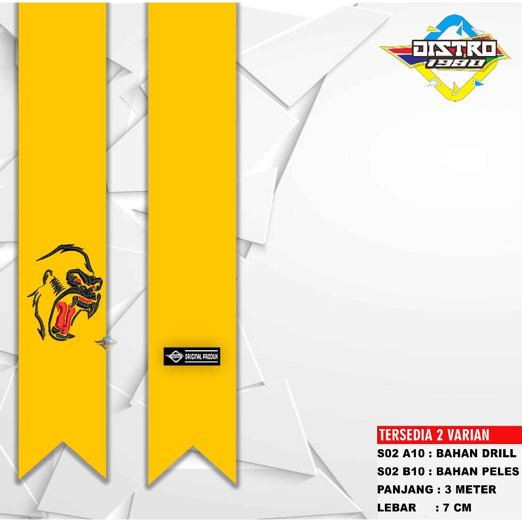 Sabuk Kuning IKS.PI KERA SAKTI S02 A10 Bahan Drill Custom Nama