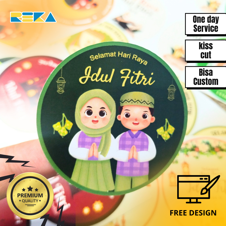 

5-7 STIKER TOPLES LEBARAN IDUL FITRI / STIKER LEBARAN IDUL FITRI / STICKER BULAT / STIKER KEMASAN
