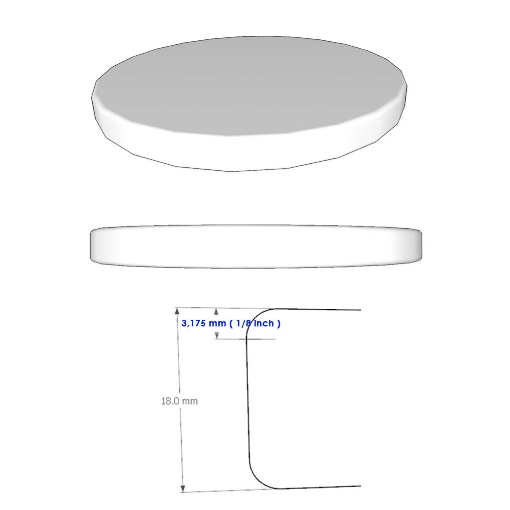

Lingkaran 20 cm + Radius 2 sisi - HMR / MDF