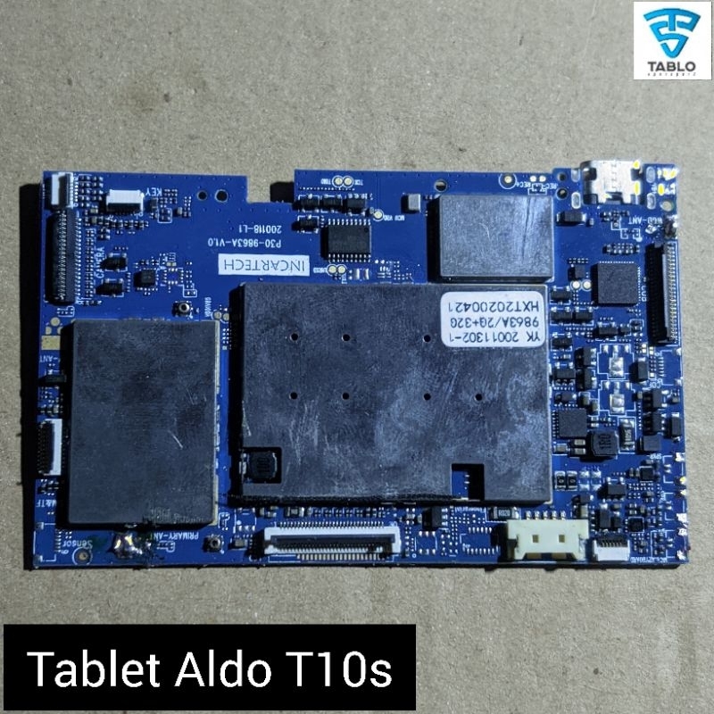 Mesin tablet Aldo T10s kaleng utuh normal garansi