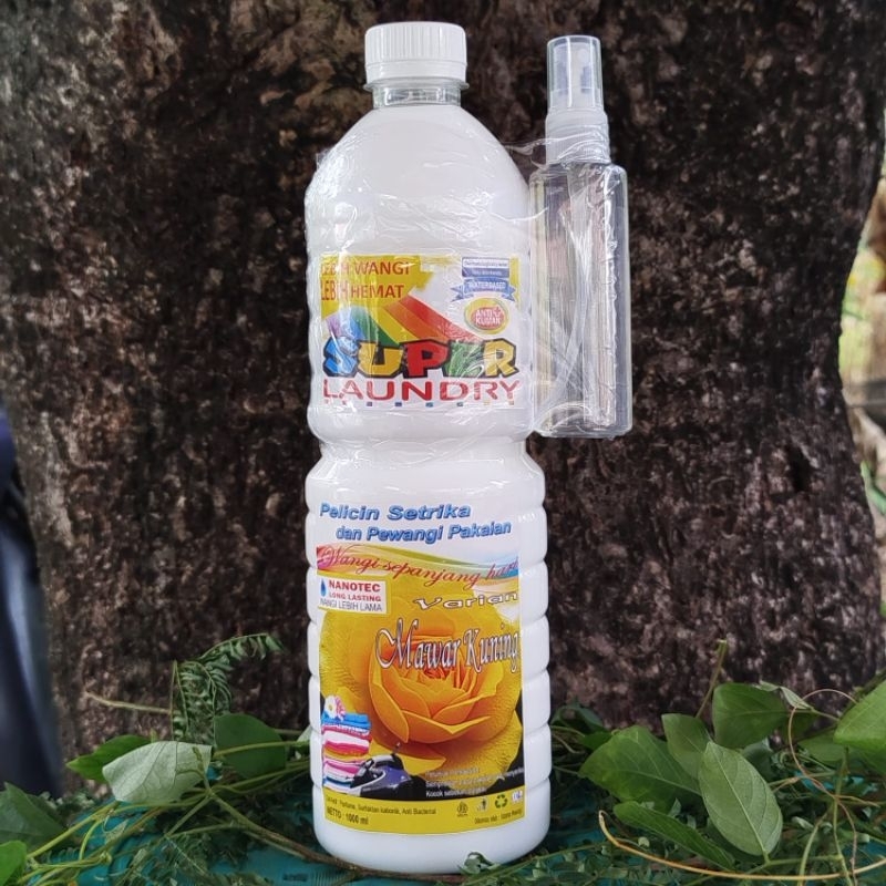 FATEMA super laundry dijamin wangi aroma mawar kuning pewangi laundry pelicin setrika pengharum paka