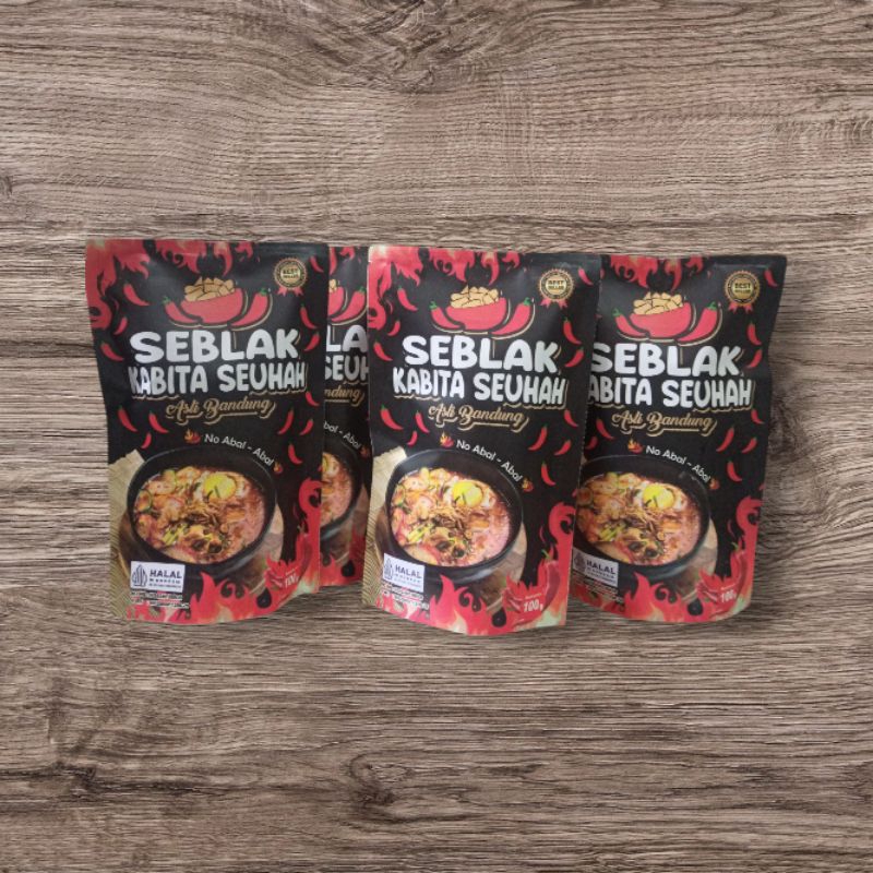 

Paket 4 pcs seblak instan kabita seuhah