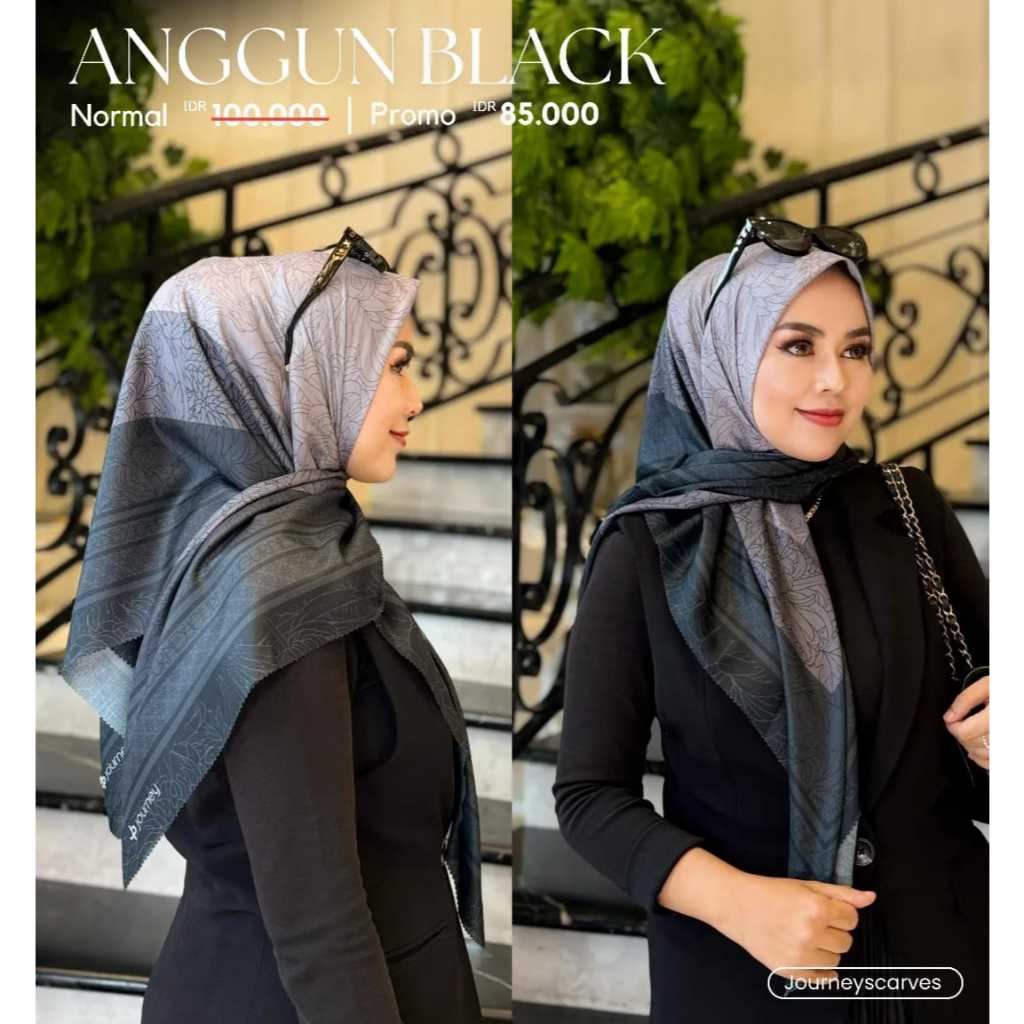 (PAKAI POUCH) JILBAB SEGIEMPAT JOURNEY KW ANGGUN SERIES JP KW JURNEY KW JORNEY KW TERBARU