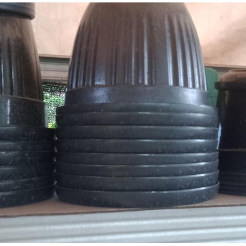 pot plastik hitam diameter 30,35,40 cm