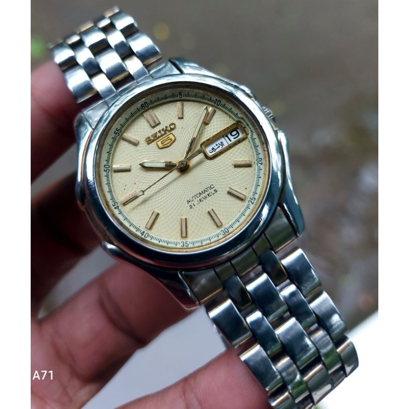 Jam Tangan Seiko 5 Automatic Original 7S36 Whirlpoll Dial Rare