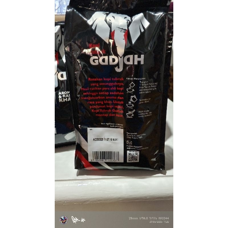 

kopi tubruk gadjah isi 20 bungkus