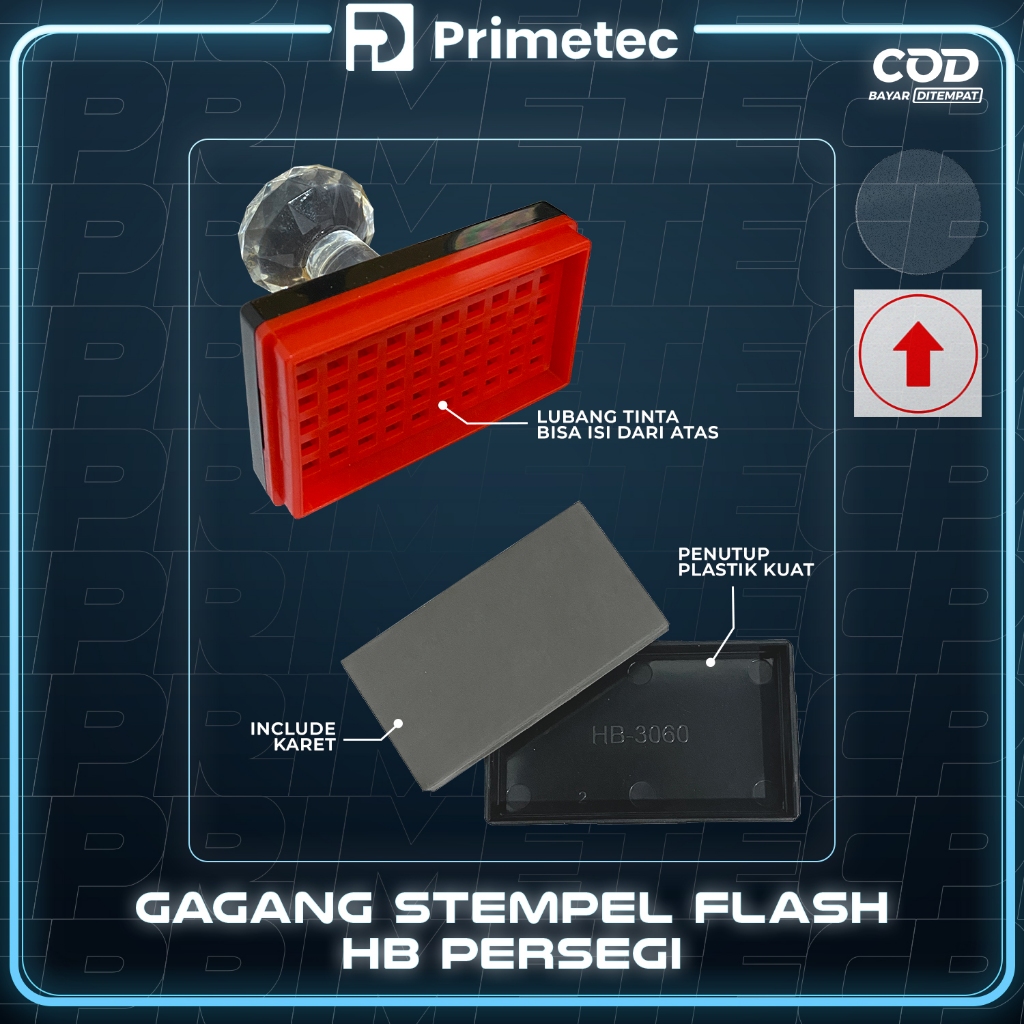 

Gagang Stempel Flash HB BISA COD Bulat & Persegi Akrelik