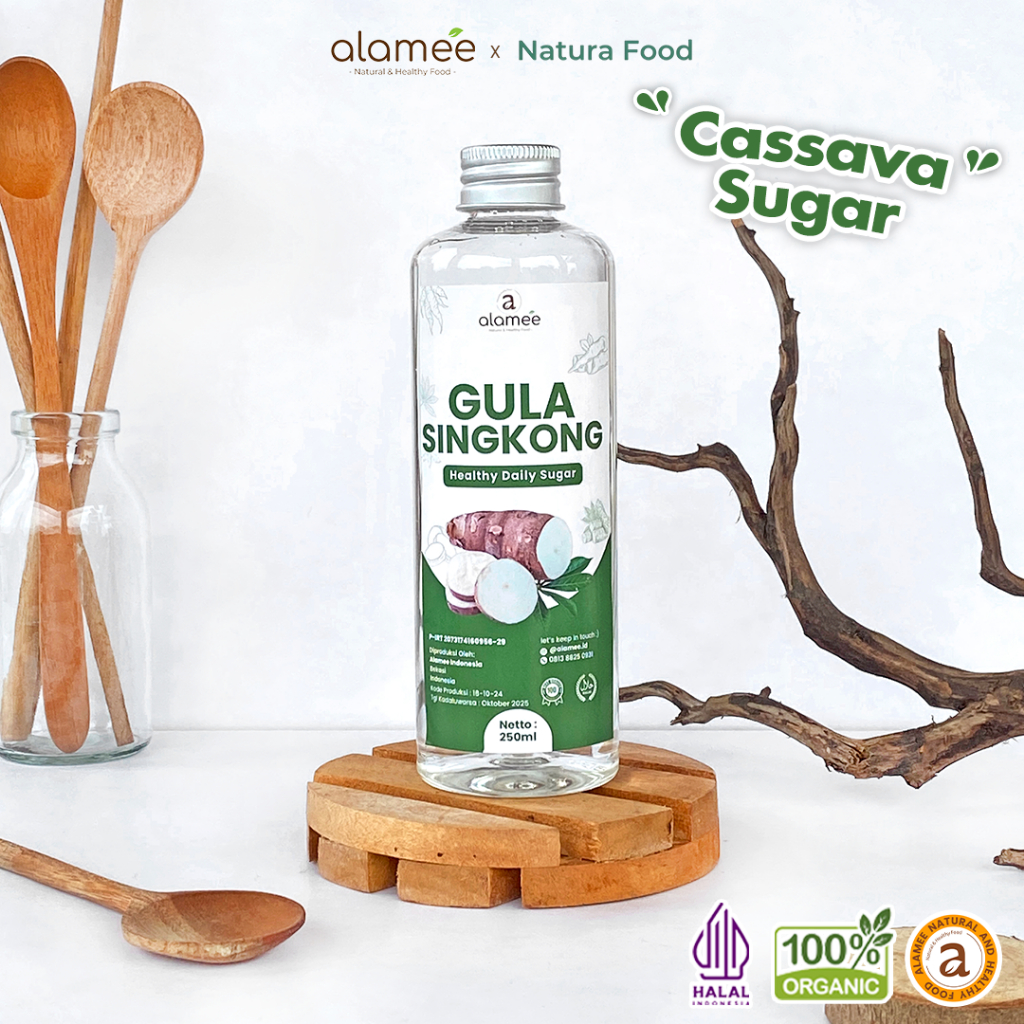 

ALAMEE Gula Singkong Cair Organik Rendah Kalori Sweetener Fructose Gluten Free 250ml