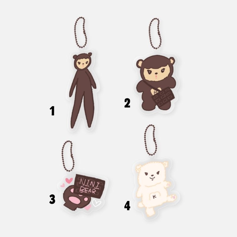 Keychain Gantungan kunci Kai Nini Bear Exo