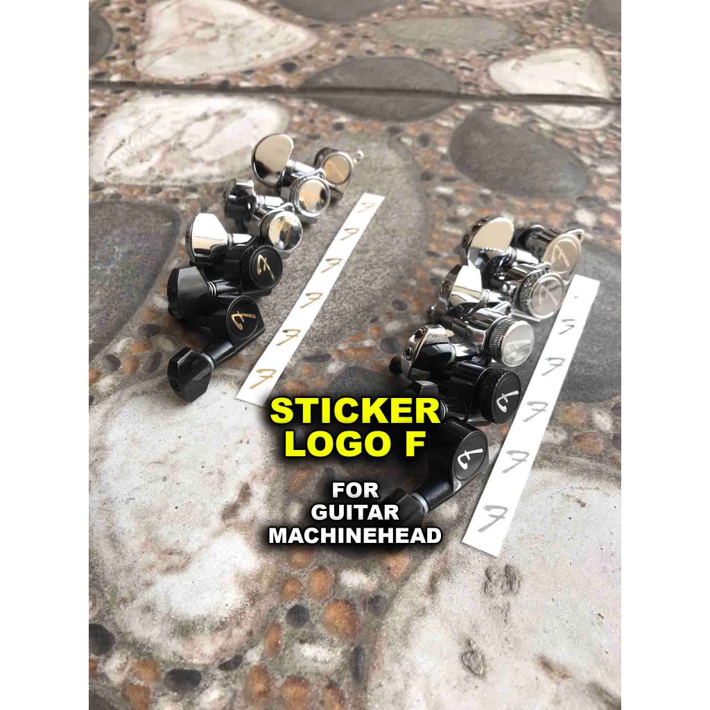 Logo F sticker for machinehead Gitar Fender Stratocaster Telecaster Tele Deluxe Elektrik Akustik Str