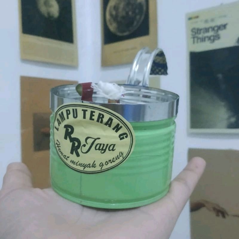 (ritual) lampu unik minyak goreng damar ublik lampu hias mini / lampu ritual / lampu ublik / damar k
