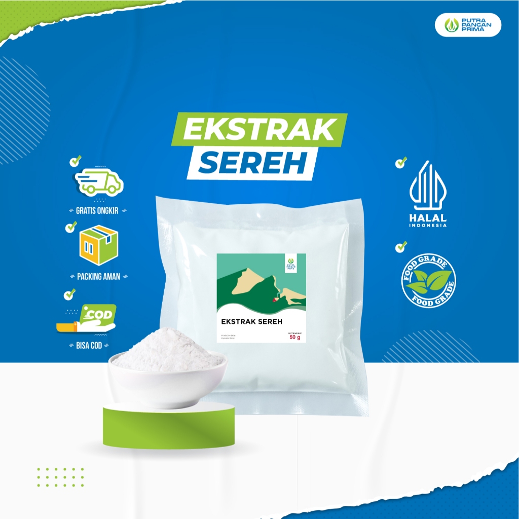 

Ekstrak Bubuk Serai Sereh Sere Murni Tanpa Campuran 5gr 10gr 50gr 100gr