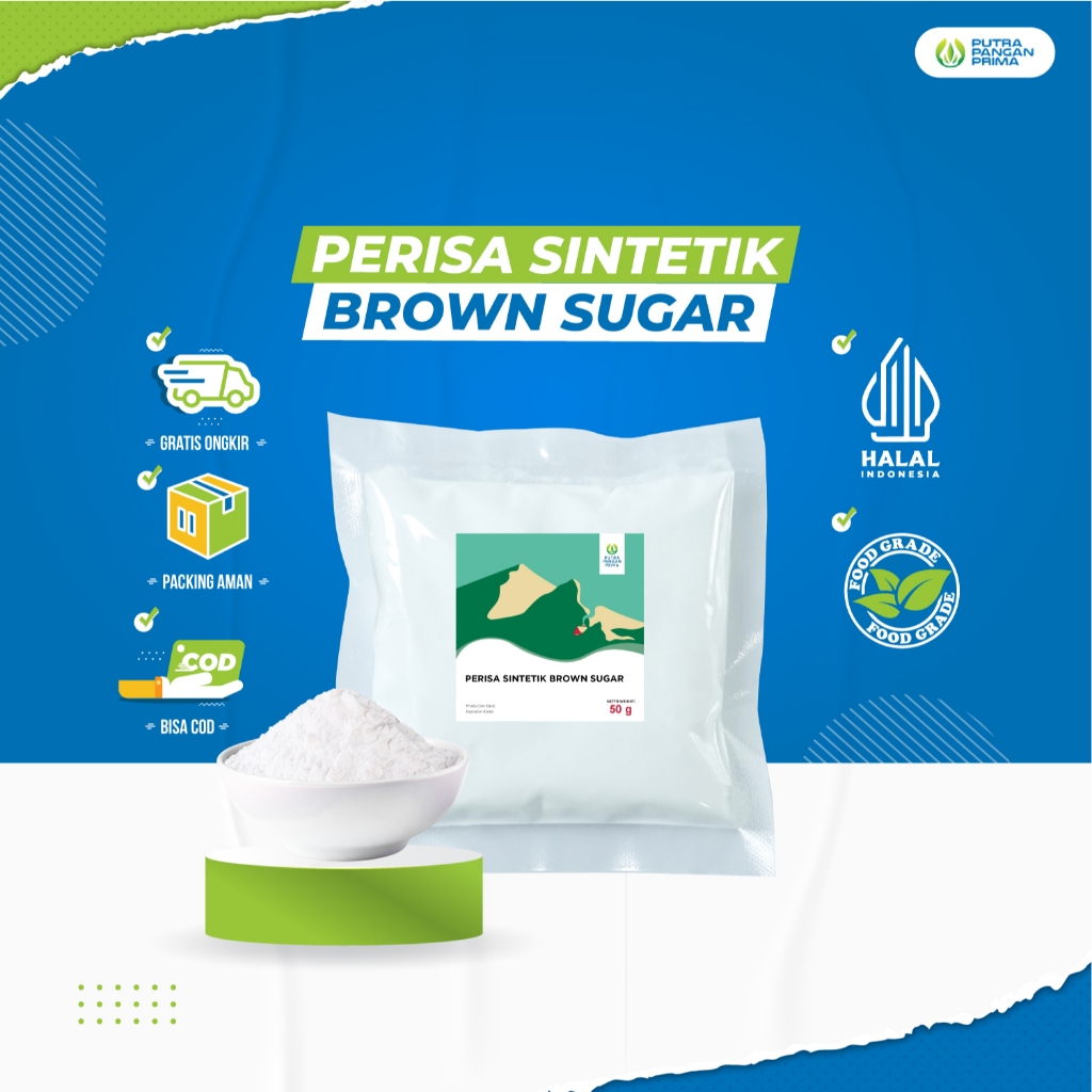 

Bubuk Perisa Sintetik Brown Sugar Flavour Powder 5gr 10gr 50gr
