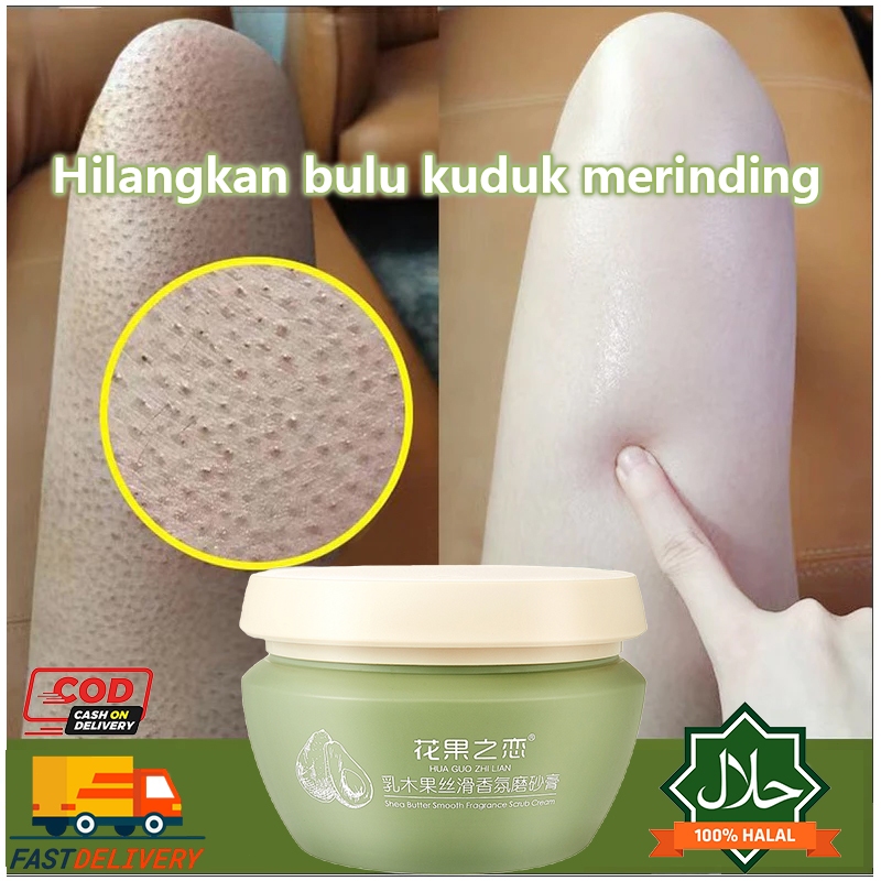 Lulur pemutih badan permanen Scrub badan body bleaching whitening 200g Body scrub Buang kulit ayam M