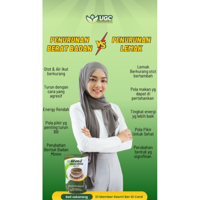 Umi Green Coffee Asma original 100% asli