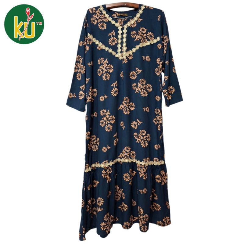 Kencana Ungu Gamis Longdress Renda Label Hitam Gamis Renda Kencana Ungu