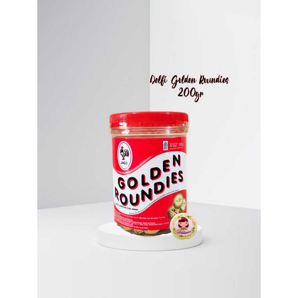

.eceran coklat golden roundies 250 gr per toples Delfi koin ( ds bgr )