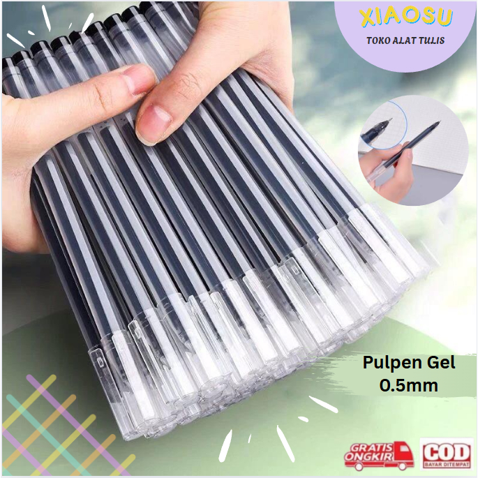 

XIAOSU 50-100 PCS Gel Pen Pulpen Gel 3 Warna Pena 0.5mm Pena Pulpen Cair Tinta Berkapasitas Besar Pulpen Tanda Tangan Pulpen Alat Tulis Sekolah