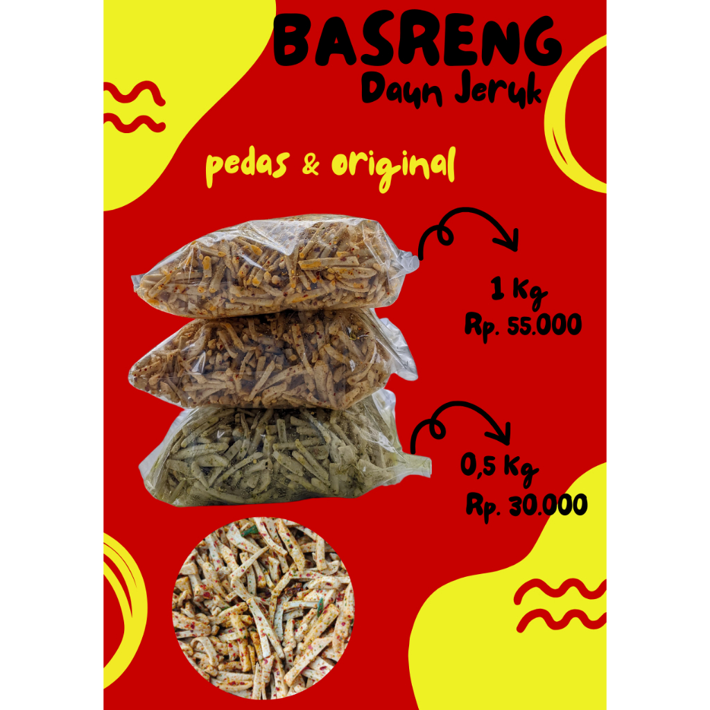 

BASRENG PEDAS DAUN JERUK 0.5 Kg KRIUK