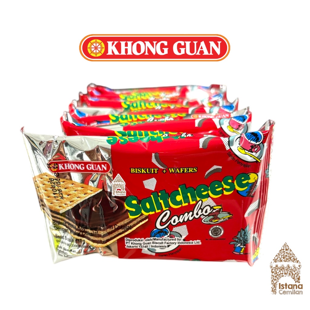 

Khong Guan Saltcheese Combo Chocolate (isi 10 pcs)