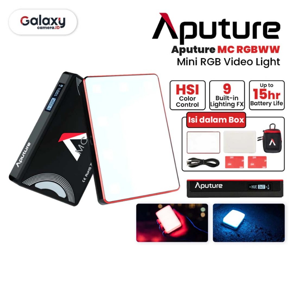 Aputure MC RGBWW LED Light Lampu Video Lighting Aputure Garansi Resmi