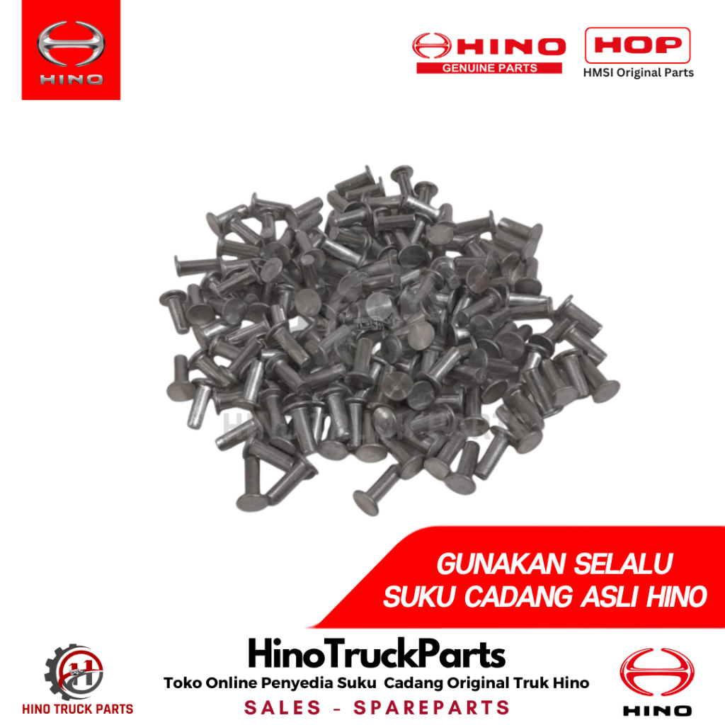 Paku Rivet Paku Kampas Rem Dutro 10X8