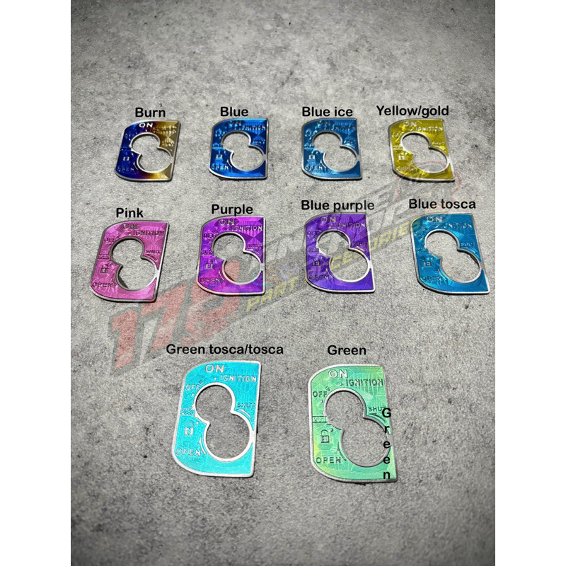 emblem kunci kontak titanium vario 125, vario 150 led old kunci non keyles