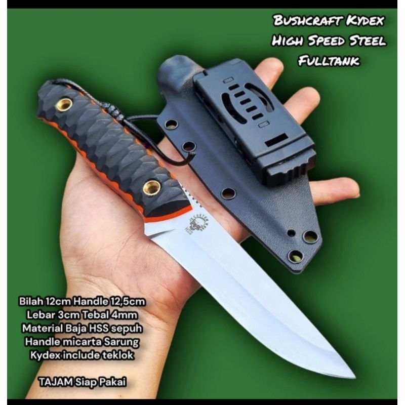 buscraft knife HSS micarta + kydex
