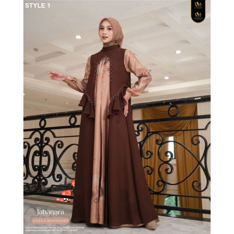 GAMIS JAHANARA SERIS BY ISA LUXURY GAMIS MEWAH GAMIS ELEGANT