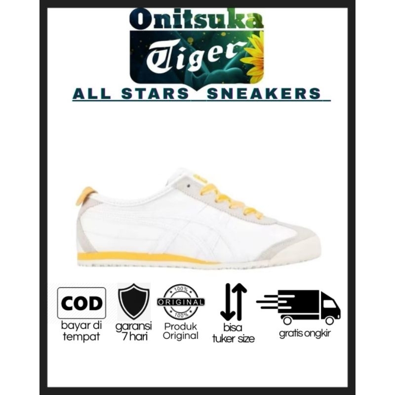 Sepatu Sneakers / Sepatu Pria / Sepatu Wanita / Sepatu Onitsuka Tiger Indo Tali Pita Yellow
