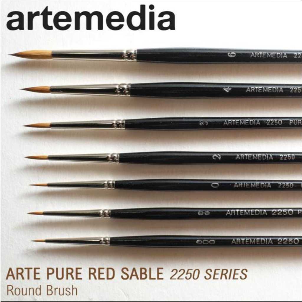 

ARTEMEDIA PURE RED SABLE 2250 - Round Brush