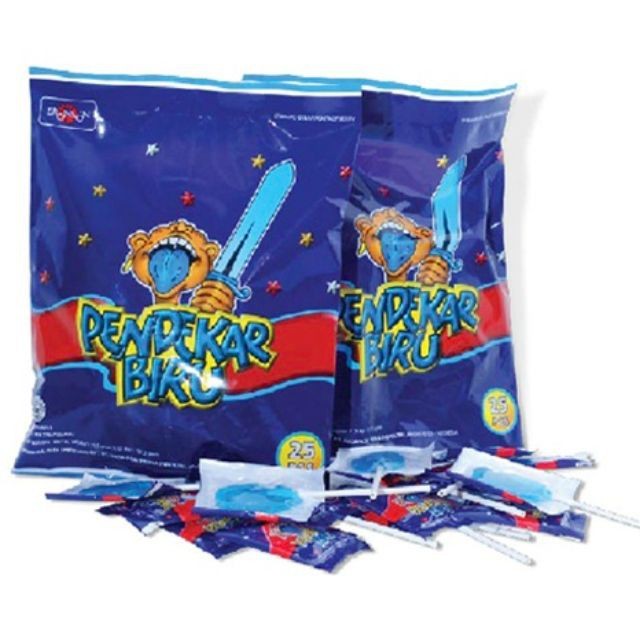 

Permen Pedang Lolipop Pendekar Biru Bungkus / Permen Lolipop