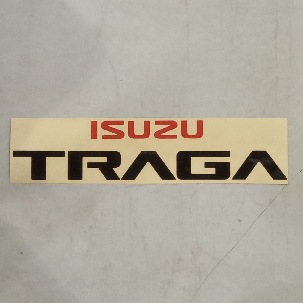 Sticker Cutting Pintu Logo ISUZU TRAGA