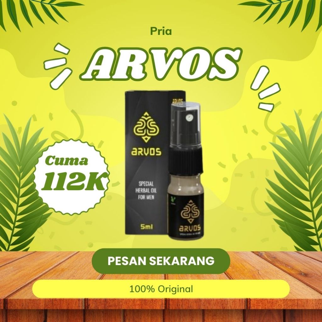 ARVOS Obat Spray kuat semprot pria oles asli herbal original