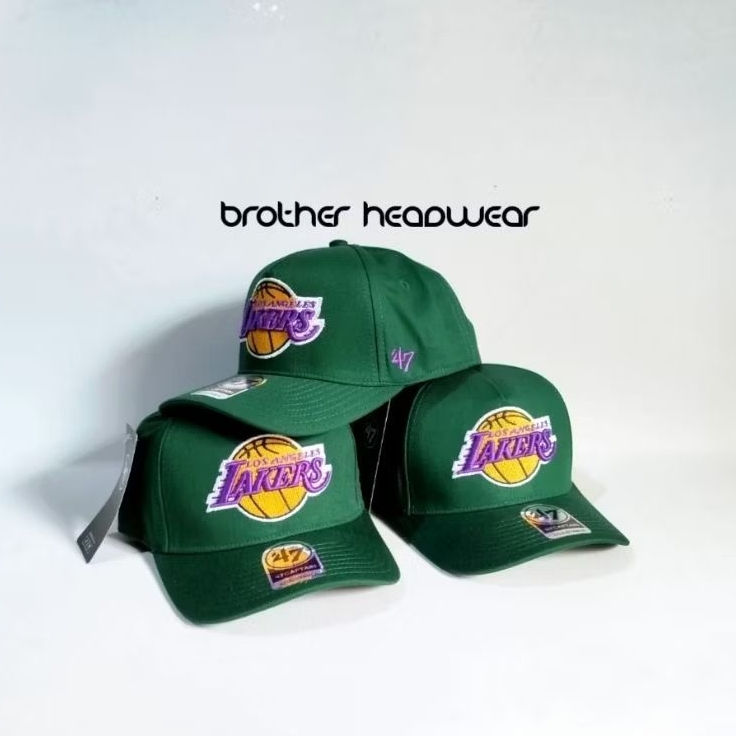 Topi Premium Hijau Lakers Los Angeles Ori High Quality