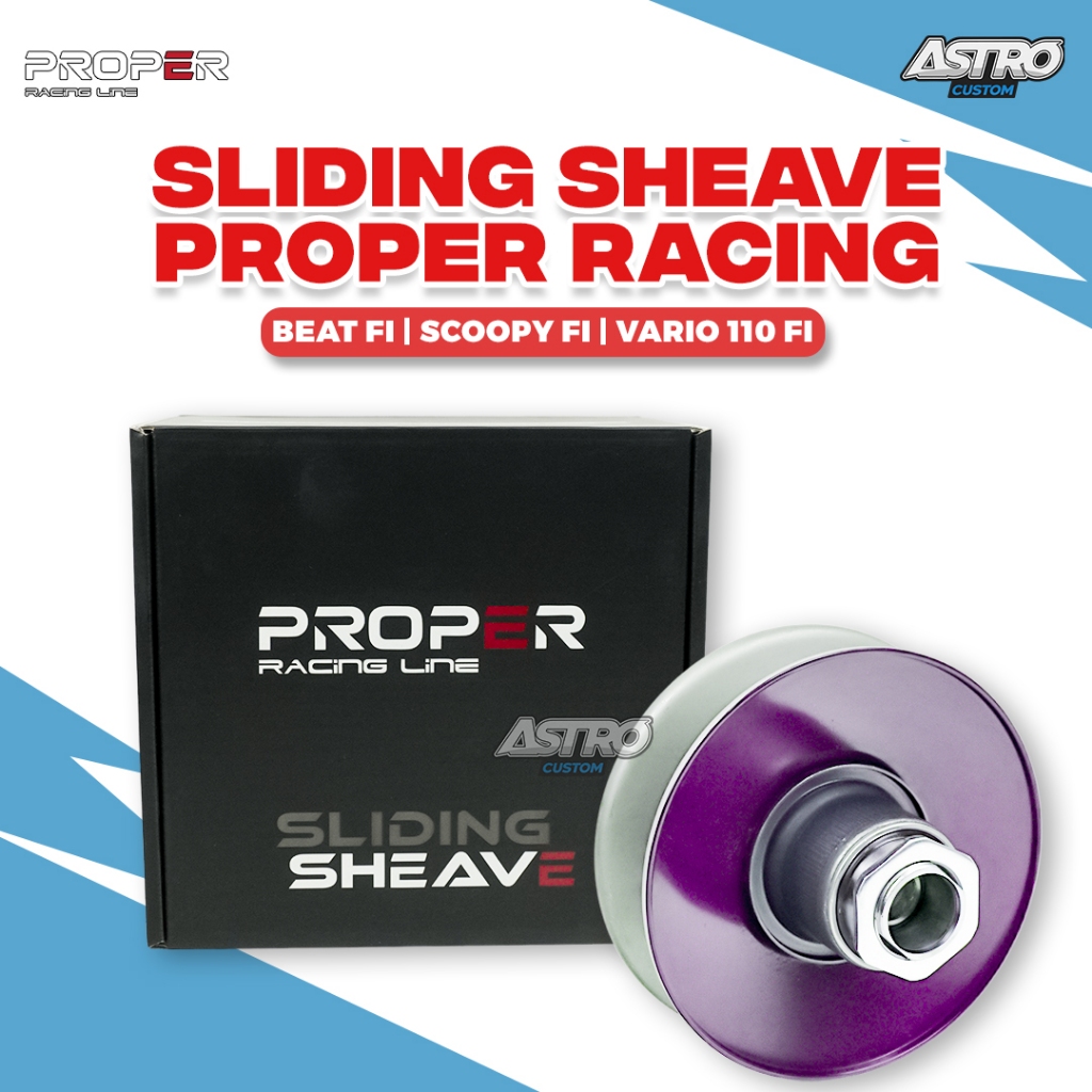 Pulley Belakang Proper Beat Scoopy fi KZL Sliding Sheave Assy Original CVT